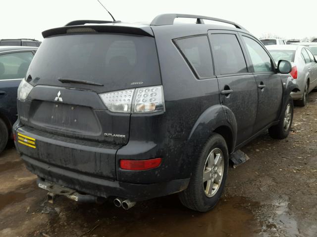 JA4MT31X77Z002933 - 2007 MITSUBISHI OUTLANDER BLACK photo 4