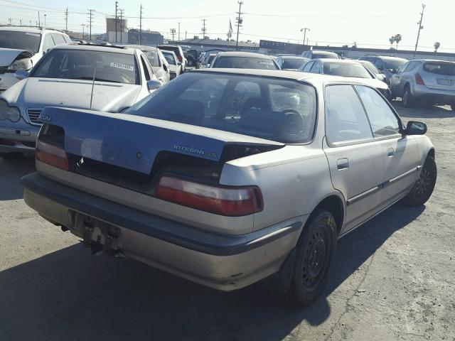 JH4DB1652LS033805 - 1990 ACURA INTEGRA LS TAN photo 4