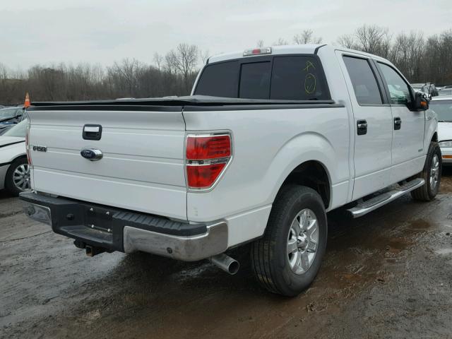 1FTFW1ET6DFC99594 - 2013 FORD F150 SUPER WHITE photo 4