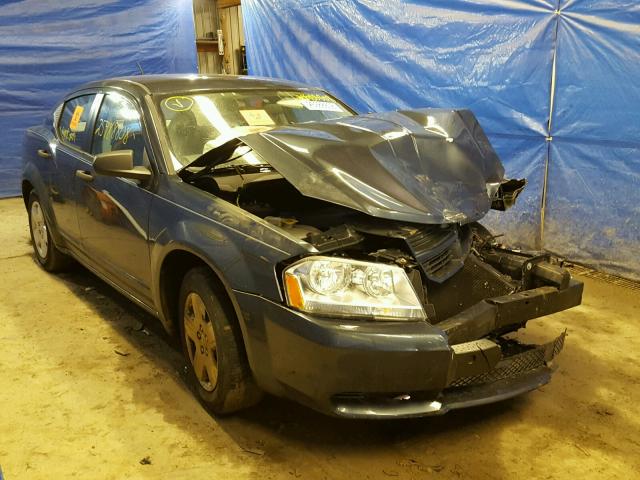 1B3LC46J38N252532 - 2008 DODGE AVENGER SE BLUE photo 1