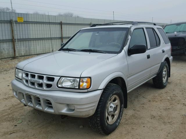 4S2DM58W414309187 - 2001 ISUZU RODEO S SILVER photo 2