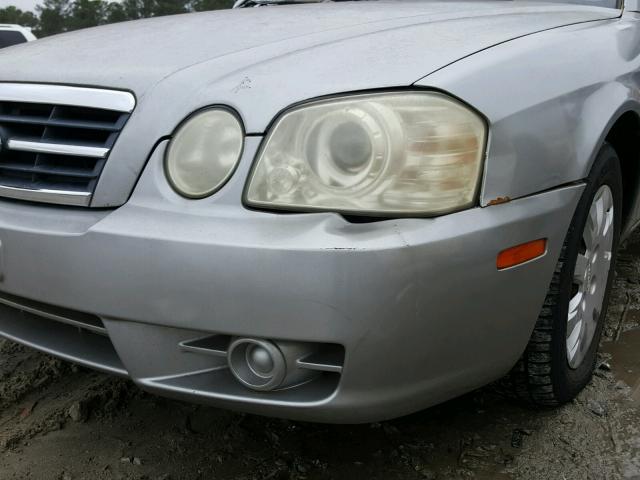 KNAGD126555411511 - 2005 KIA OPTIMA LX SILVER photo 9