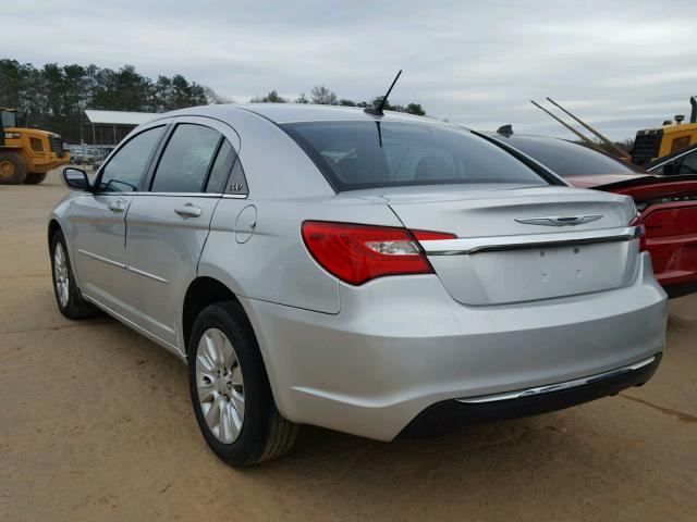 1C3CCBAB0CN207662 - 2012 CHRYSLER 200 LX SILVER photo 3