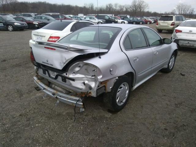 1G2NE52E05M244040 - 2005 PONTIAC GRAND AM S SILVER photo 4