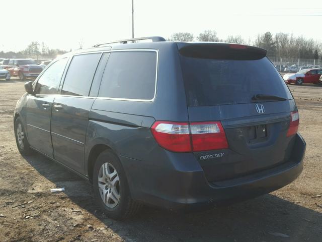 5FNRL38635B409563 - 2005 HONDA ODYSSEY EX GRAY photo 3