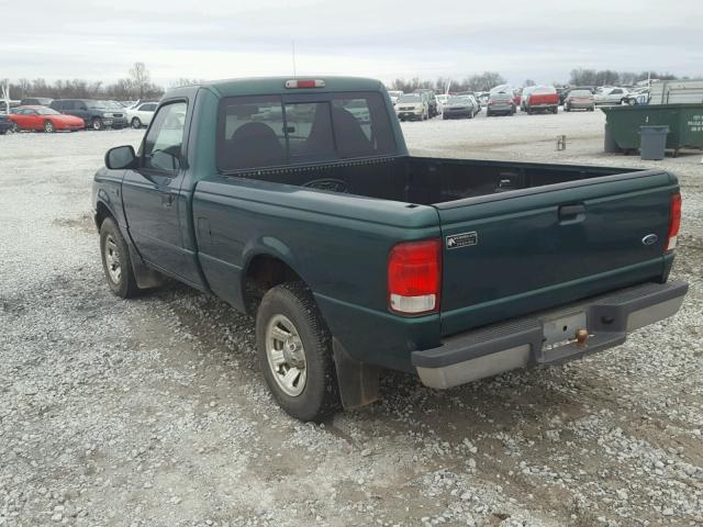 1FTYR10C1YPB05156 - 2000 FORD RANGER GREEN photo 3