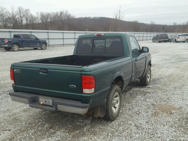 1FTYR10C1YPB05156 - 2000 FORD RANGER GREEN photo 4