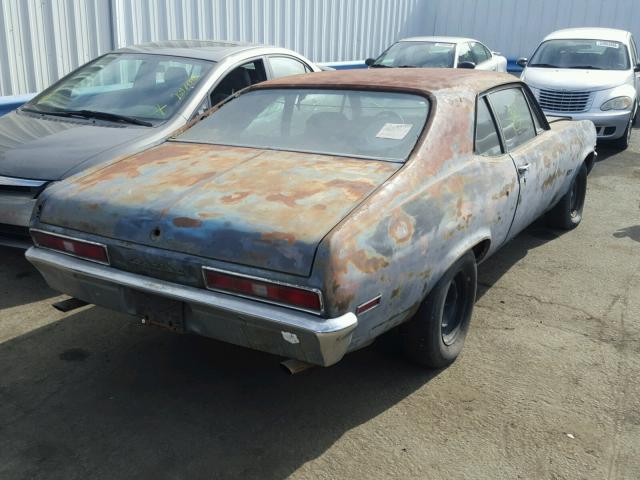 2Y27M2L117457 - 1972 PONTIAC VENTURA GRAY photo 4