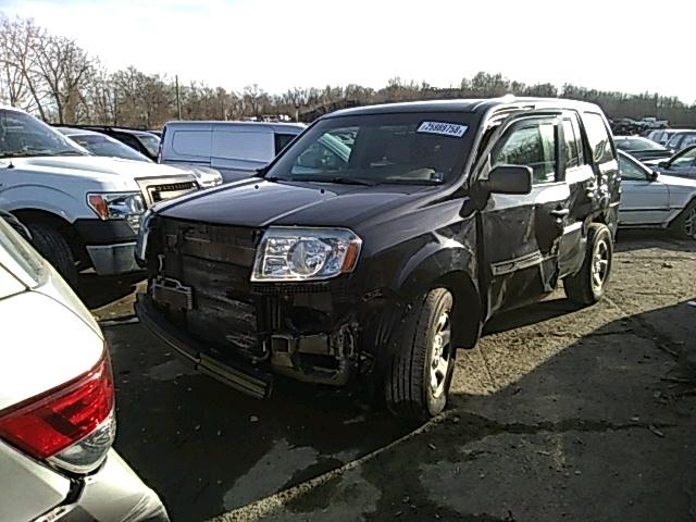 5FNYF4H26BB098941 - 2011 HONDA PILOT LX BLACK photo 2