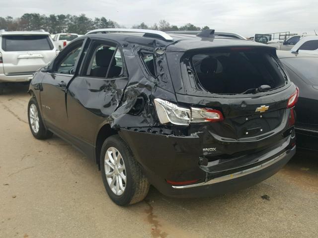 2GNAXJEV9J6112421 - 2018 CHEVROLET EQUINOX LT BLACK photo 3