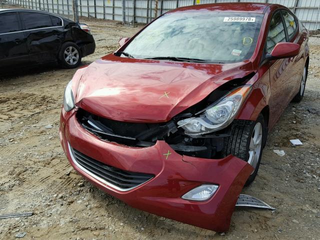 5NPDH4AE9DH231936 - 2013 HYUNDAI ELANTRA GL BURGUNDY photo 9