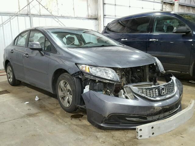 19XFB2F59DE018383 - 2013 HONDA CIVIC LX GRAY photo 1