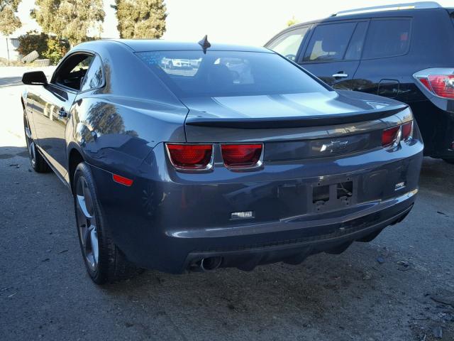 2G1FK1EJ3A9132360 - 2010 CHEVROLET CAMARO SS GRAY photo 3