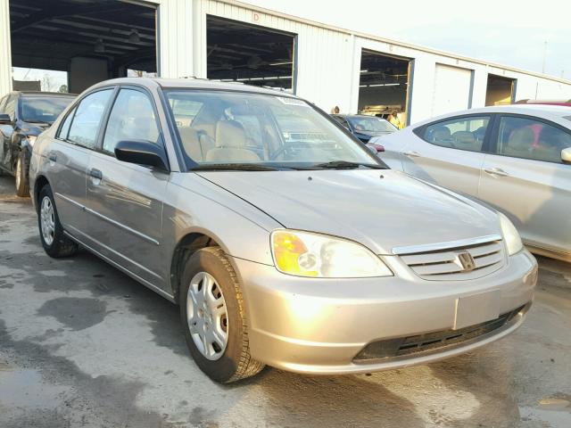 2HGES16521H558472 - 2001 HONDA CIVIC LX TAN photo 1