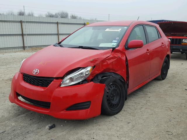 2T1KU40E09C048617 - 2009 TOYOTA COROLLA MA RED photo 2