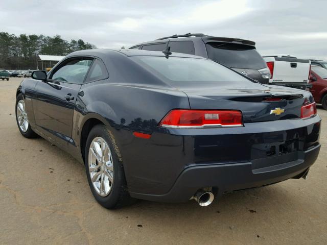 2G1FA1E34E9292273 - 2014 CHEVROLET CAMARO LS BLUE photo 3