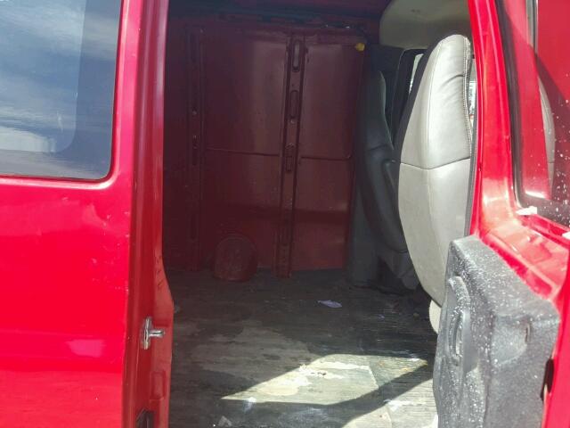 1GCGG25C481165242 - 2008 CHEVROLET EXPRESS G2 RED photo 6