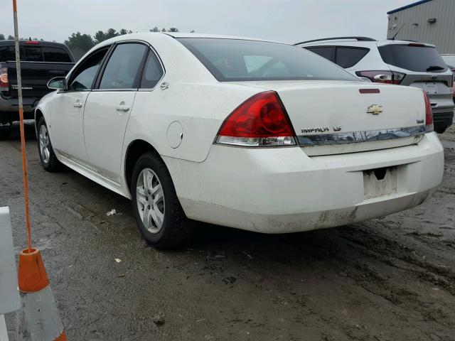 2G1WB57K191152176 - 2009 CHEVROLET IMPALA LS WHITE photo 3