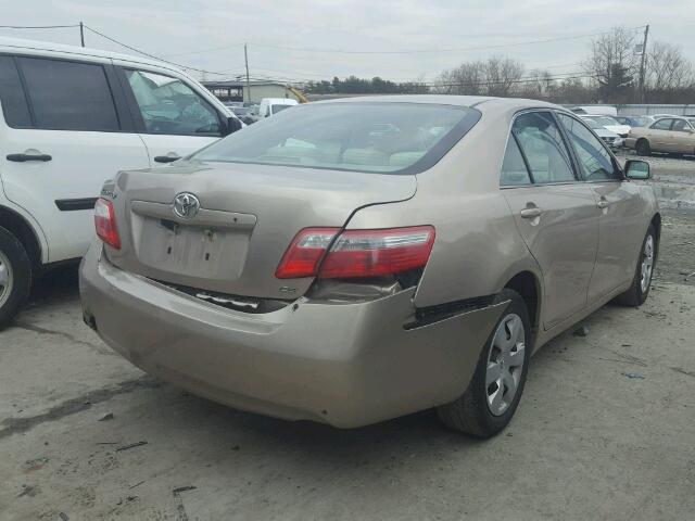 4T1BE46K27U175729 - 2007 TOYOTA CAMRY NEW BEIGE photo 4