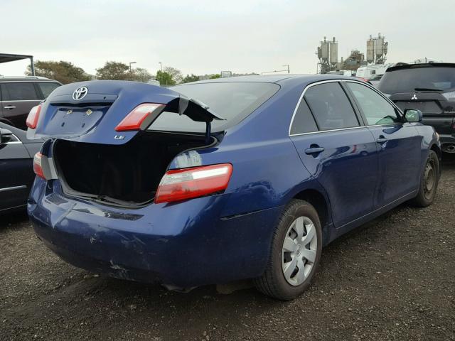 4T4BE46K98R034342 - 2008 TOYOTA CAMRY CE BLUE photo 4