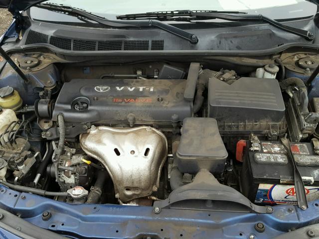 4T4BE46K98R034342 - 2008 TOYOTA CAMRY CE BLUE photo 7