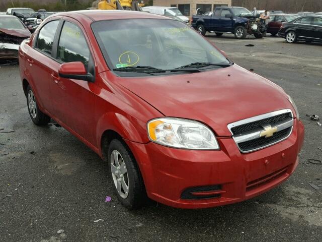 KL1TD5DE8AB125958 - 2010 CHEVROLET AVEO LS RED photo 1