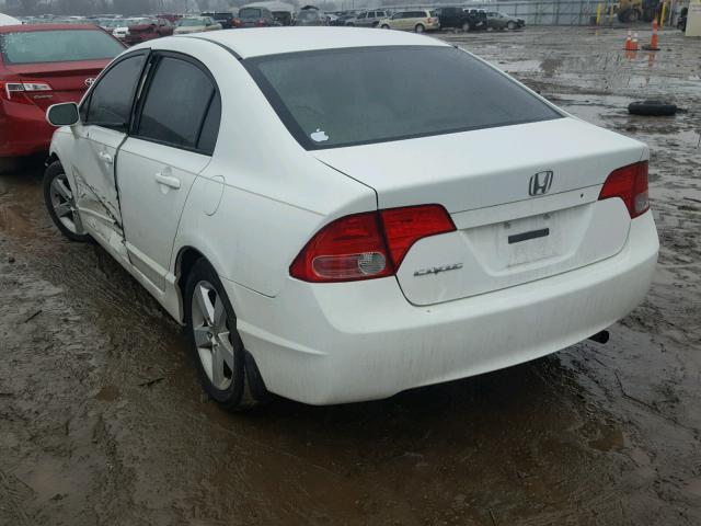 1HGFA16836L136027 - 2006 HONDA CIVIC EX WHITE photo 3