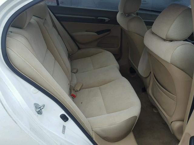 1HGFA16836L136027 - 2006 HONDA CIVIC EX თეთრი ფოტო 6