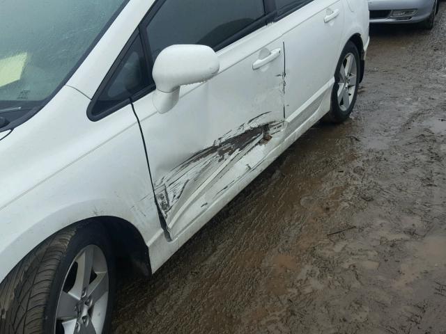 1HGFA16836L136027 - 2006 HONDA CIVIC EX თეთრი ფოტო 9