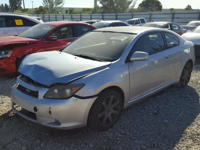 JTKDE177970199421 - 2007 TOYOTA SCION TC SILVER photo 2