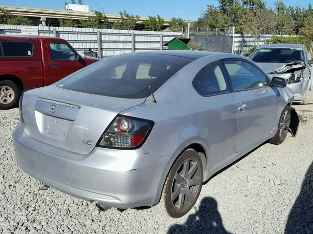 JTKDE177970199421 - 2007 TOYOTA SCION TC SILVER photo 4