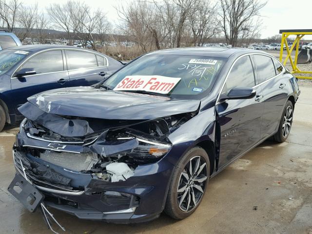 1G1ZH5SX3HF152301 - 2017 CHEVROLET MALIBU PRE 蓝色 照片 2