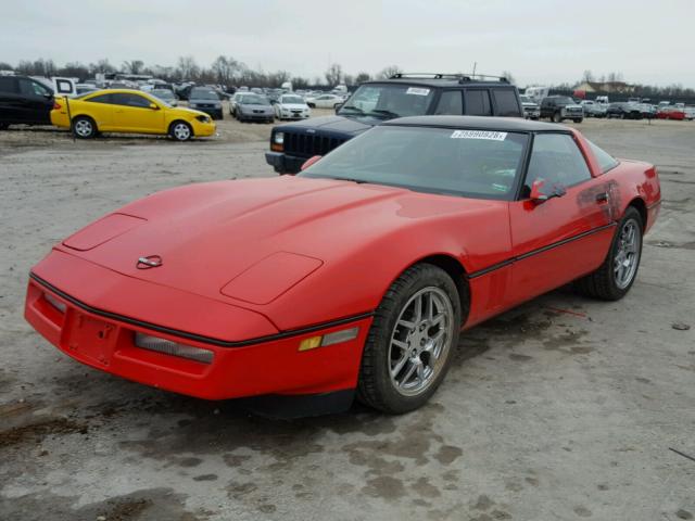 1G1YY2181J5112086 - 1988 CHEVROLET CORVETTE RED photo 2