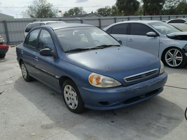 KNADC123626090919 - 2002 KIA RIO BLUE photo 1