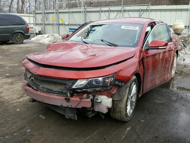 2G1125S39E9217149 - 2014 CHEVROLET IMPALA LT BURGUNDY photo 2