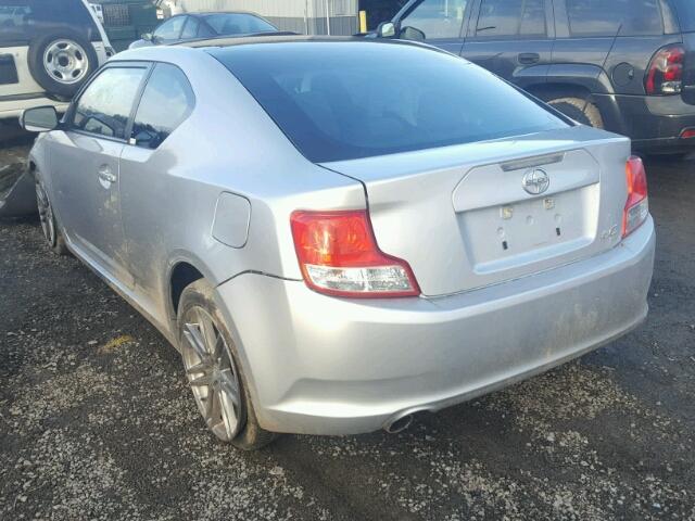 JTKJF5C71B3007266 - 2011 TOYOTA SCION TC 银色 照片 3