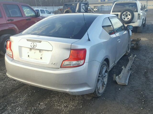 JTKJF5C71B3007266 - 2011 TOYOTA SCION TC 银色 照片 4
