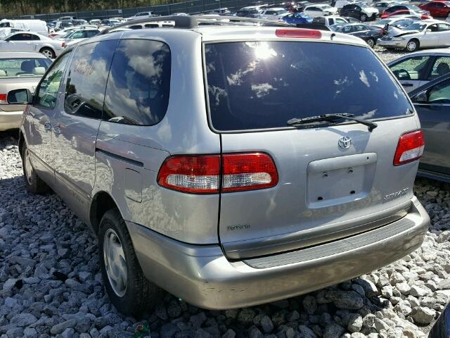 4T3ZF13C63U514002 - 2003 TOYOTA SIENNA LE/ SILVER photo 3