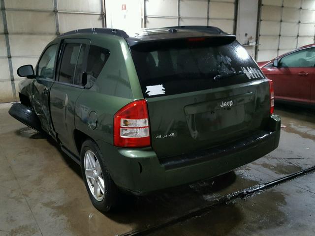 1J8FF47W37D138458 - 2007 JEEP COMPASS GREEN photo 3