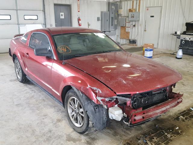 1ZVFT80N855232896 - 2005 FORD MUSTANG RED photo 1