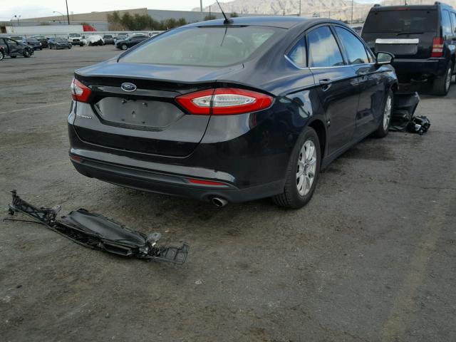 3FA6P0G71FR281054 - 2015 FORD FUSION S BLACK photo 4