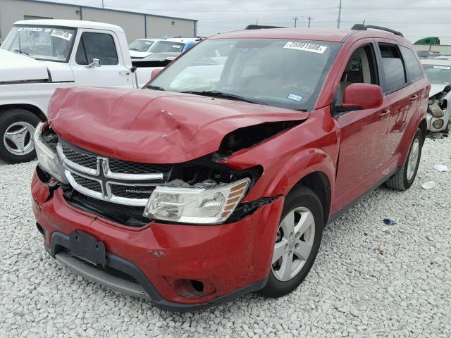 3C4PDCBB2CT374054 - 2012 DODGE JOURNEY SX RED photo 2