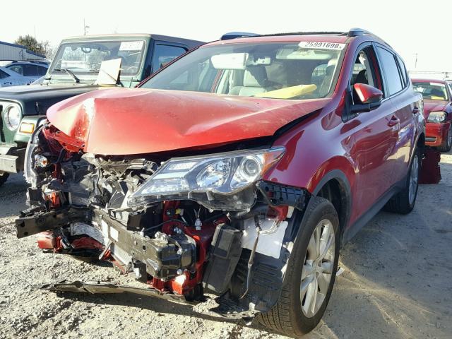 2T3DFREV4FW297688 - 2015 TOYOTA RAV4 LIMIT RED photo 2