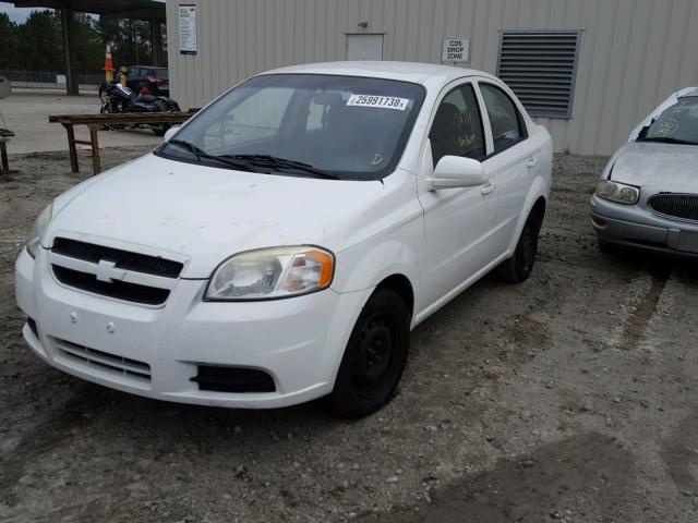 KL1TD5DE1BB195741 - 2011 CHEVROLET AVEO LS WHITE photo 2