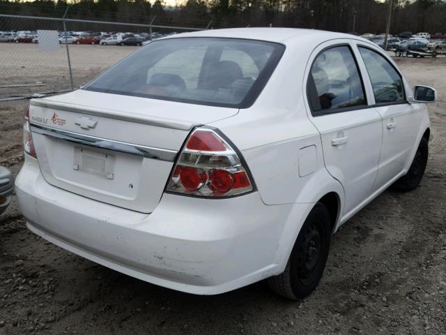KL1TD5DE1BB195741 - 2011 CHEVROLET AVEO LS WHITE photo 4