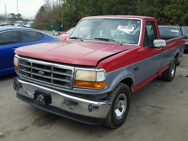 1FTEF15N4RLA88139 - 1994 FORD F150 RED photo 2