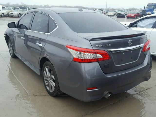 3N1AB7AP5FY282754 - 2015 NISSAN SENTRA S GRAY photo 3