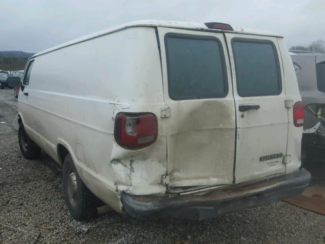 2B7KB31Z3TK116989 - 1996 DODGE RAM VAN B3 WHITE photo 3