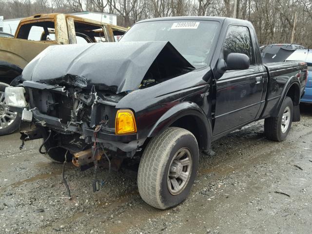 1FTYR10U15PA79548 - 2005 FORD RANGER BLACK photo 2