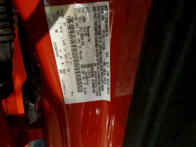 1FADP3K27DL117632 - 2013 FORD FOCUS SE RED photo 10